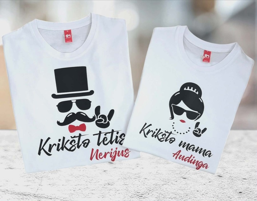 Marškinėliai krikštatėviams