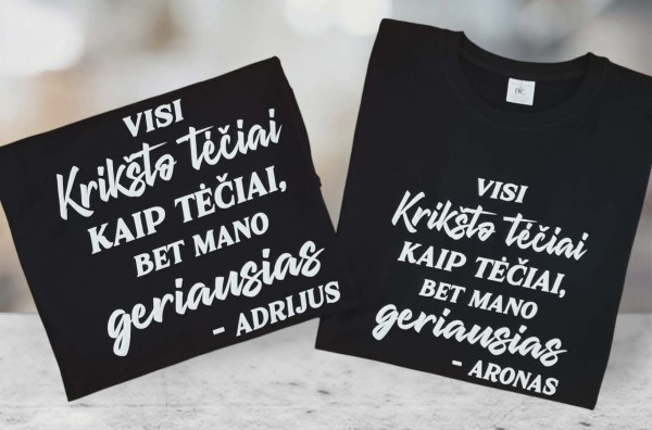 Marškinėliai Krikšto tėčiui